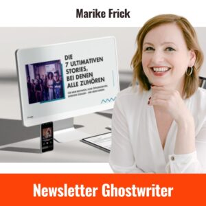 Newsletter Ghostwriter Marike Frick